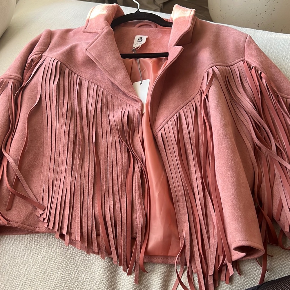 NWT fringe jacket